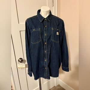 Carhartt Dark Blue Relaxed Fit Shirt